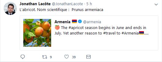 Jonathan Lacôte ‏: L&rsquo;abricot. Nom scientifique : Prunus armeniaca
