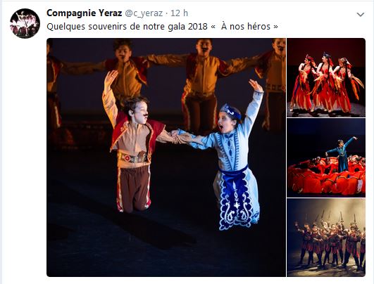 Compagnie Yeraz ‏:Quelques souvenirs de notre gala 2018 «  À nos héros »