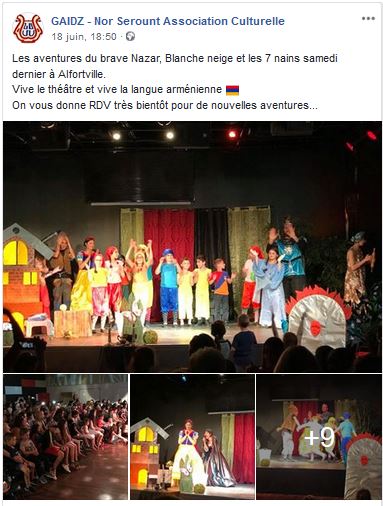 Les aventures du brave Nazar, Blanche neige et les 7 nains samedi dernier à Alfortville