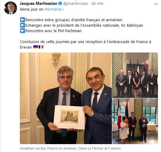 Jacques Marilossian : 4ème jour en Arménie