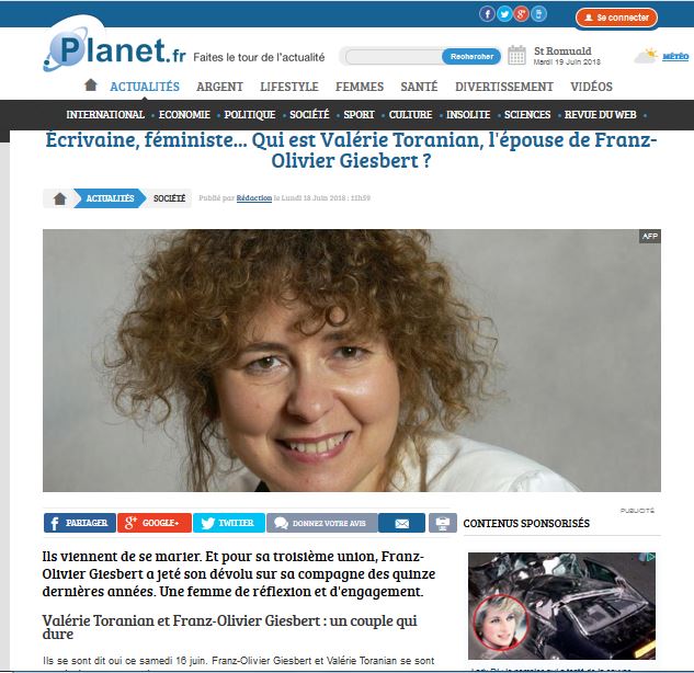 Écrivaine, féministe… Qui est Valérie Toranian, l&rsquo;épouse de Franz-Olivier Giesbert ?