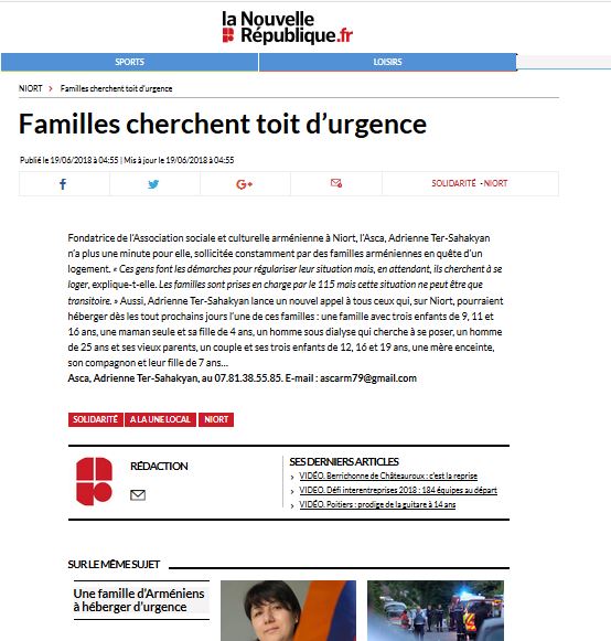 Familles cherchent toit d&rsquo;urgence