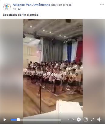 Alliance Pan Arménienne : Spectacle de fin d&rsquo;année!