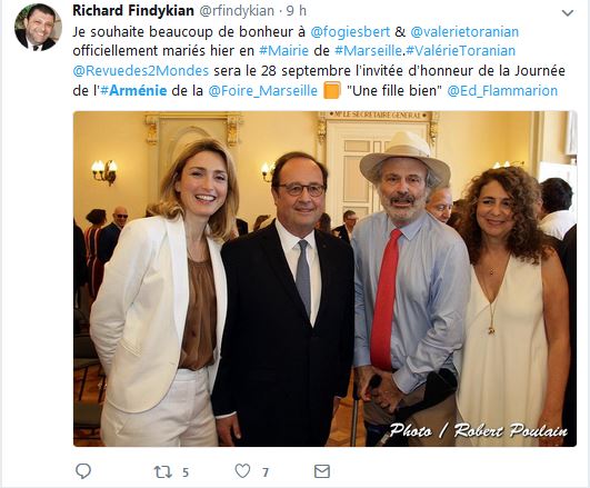 Je souhaite beaucoup de bonheur à FO Giesbert & Valérie Toranian