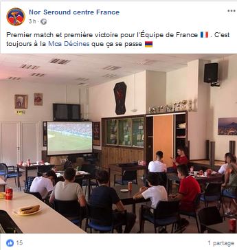 Premier match et première victoire pour l&rsquo;Équipe de France  . C&rsquo;est toujours à la Mca Décines que ça se passe