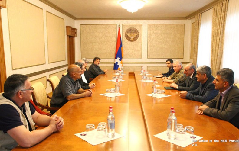 Le président de l&rsquo;Artsakh a reçu des parents de Monte Melkonyan