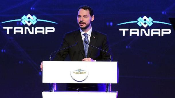 Berat Albayrak a souligné l&rsquo;importance du projet TANAP du point de vue de l&rsquo;histoire énergétique de la région