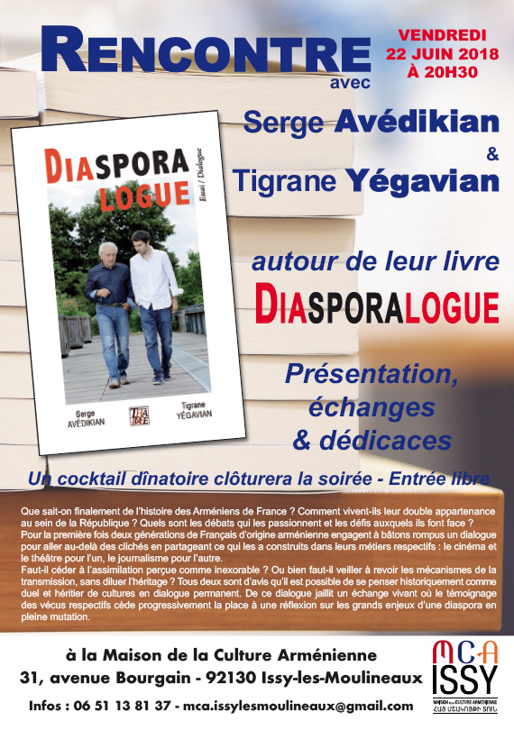 Rencontre avec Serge Avédikian et Tigrane Yégavian pour Diasporalogue