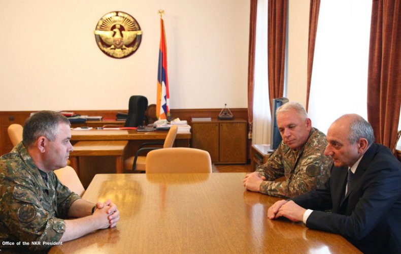 Le président de l&rsquo;Artsakh a rencontré le chef de l&rsquo;état-major général des forces armées arméniennes