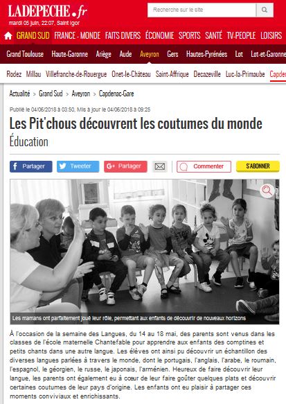 Les Pit&rsquo;chous découvrent les coutumes du monde