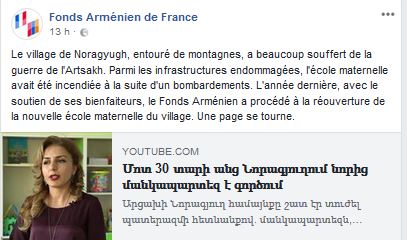 Le village de Noragyugh, entouré de montagnes, a beaucoup souffert de la guerre de l&rsquo;Artsakh
