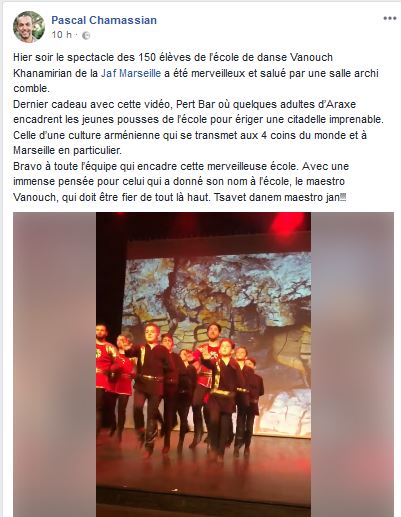 Le spectacle des 150 élèves de l&rsquo;école de danse Vanouch Khanamirian de la Jaf Marseille