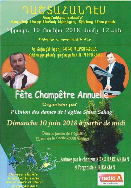 Union des Dames de l&rsquo;Eglise Apostolique Arménienne Valence‎ : Fête Champêtre Annuelle