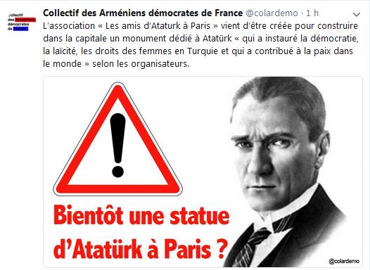 L&rsquo;association « Les amis d&rsquo;Ataturk à Paris » vient d&rsquo;être créée