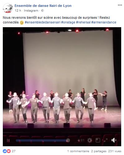Ensemble de danse Nairi de Lyon : Nous revenons bientôt sur scène avec beaucoup de surprises ! Restez connectés
