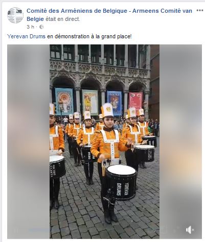 Yerevan Drums en démonstration à la grand place!