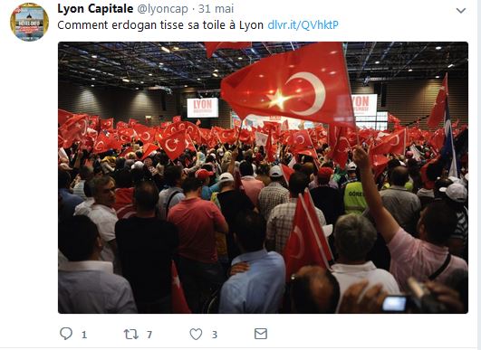 Comment erdogan tisse sa toile à Lyon