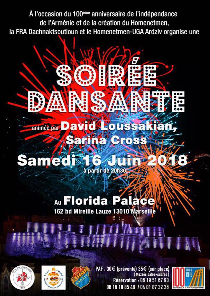 Soirée dansante – Centenaire République d&rsquo;Arménie