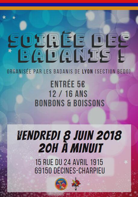 Soirée des Badanis de Lyon Section Bedo