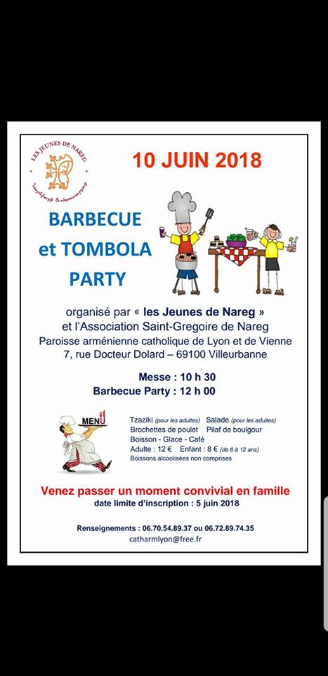Barbecue et Tombola Party – Les Jeunes de NAREG Lyon