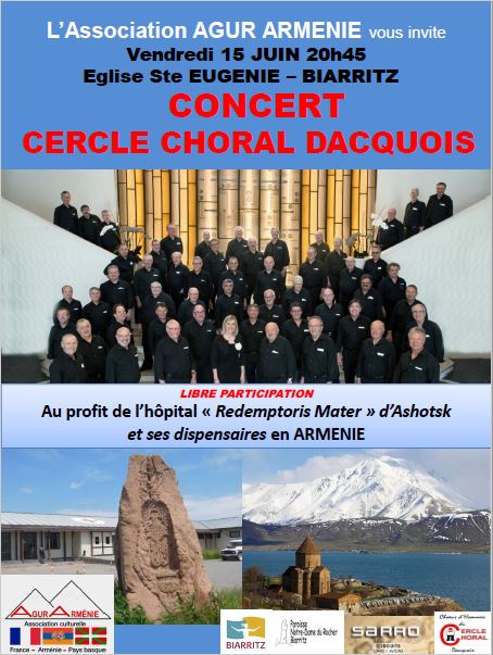 L&rsquo;association Agur Arménie vous invite à un concert