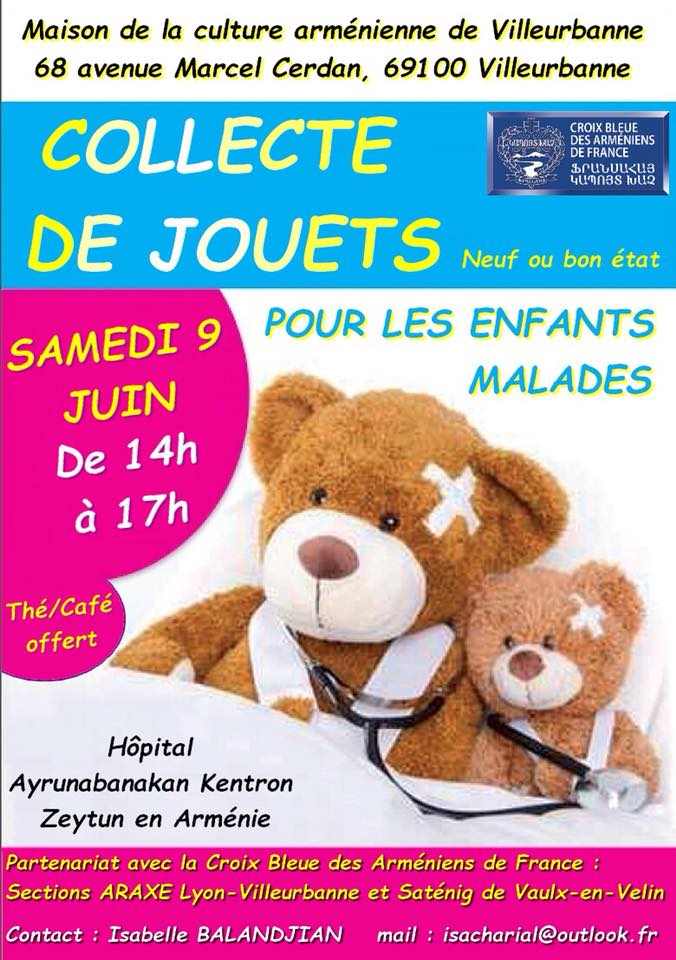 Collecte de jouets pour l&rsquo;Arménie