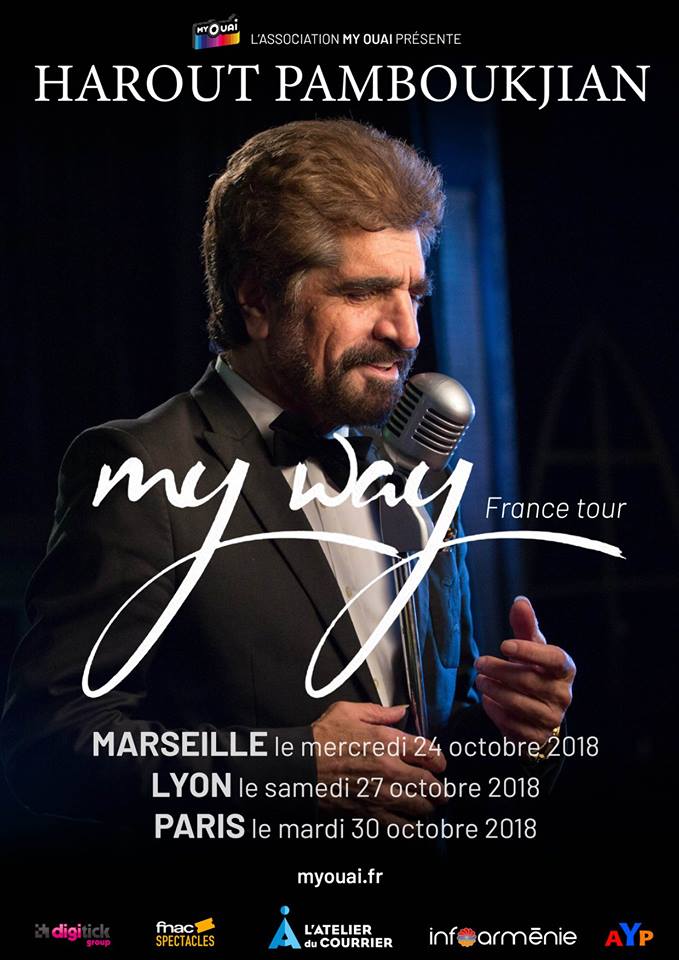 3 concerts de la star Arménienne Harout PAMBOUKJIAN.