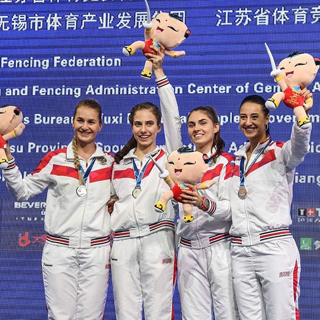 Yana Egorian double championne olympique de sabre à Rio (2016) vice-championne du monde par équipe avec la Russie