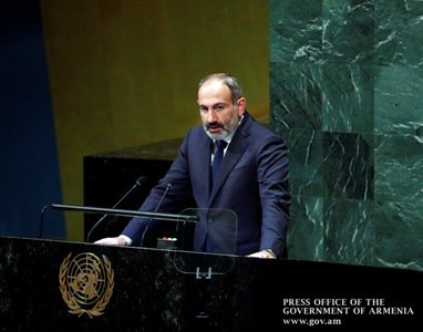 Nikol Pachinian à la tribune de l’ONU à New York