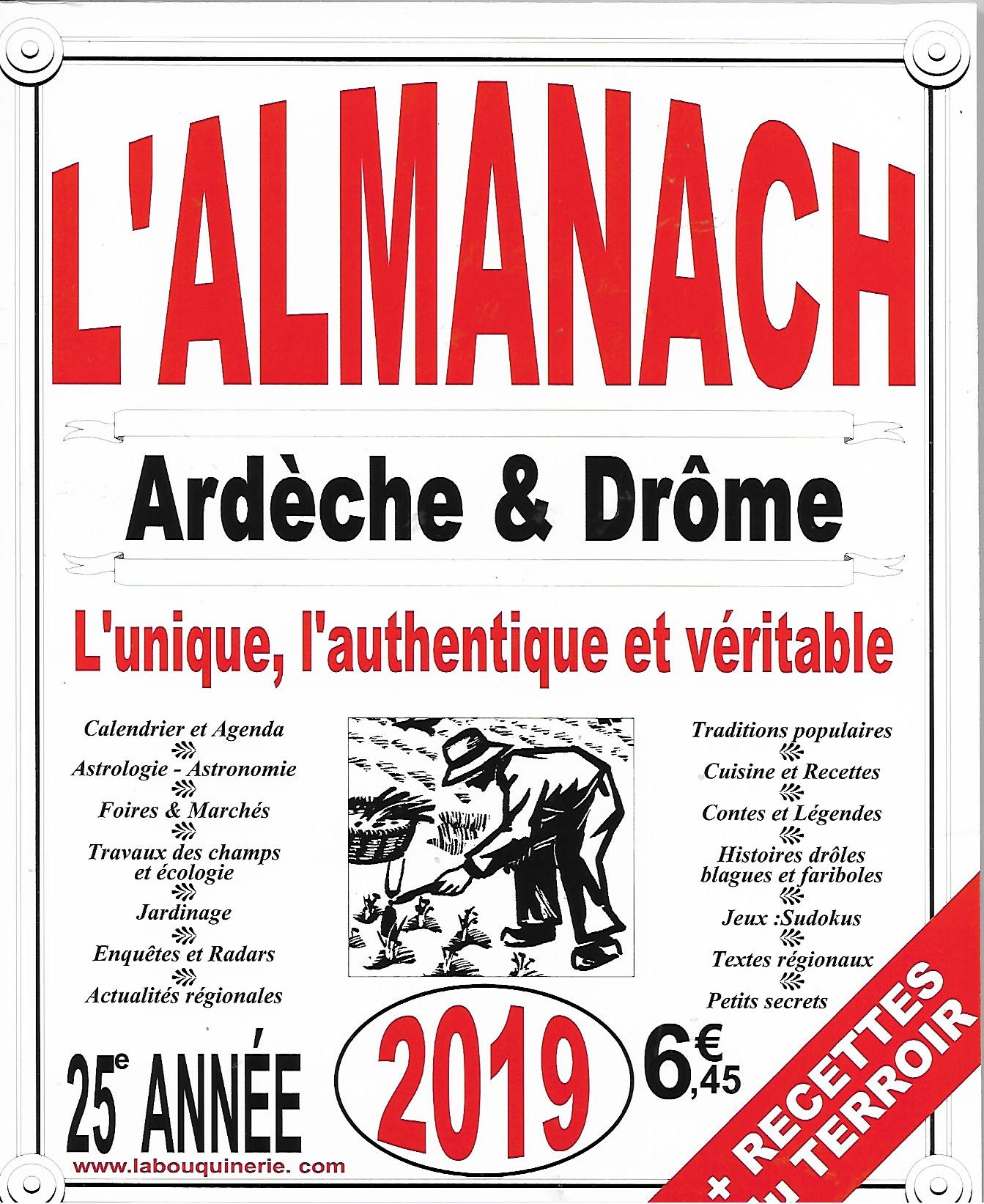 De l’Arménie dans « L’Almanach Ardèche & Drôme » millésimé 2019