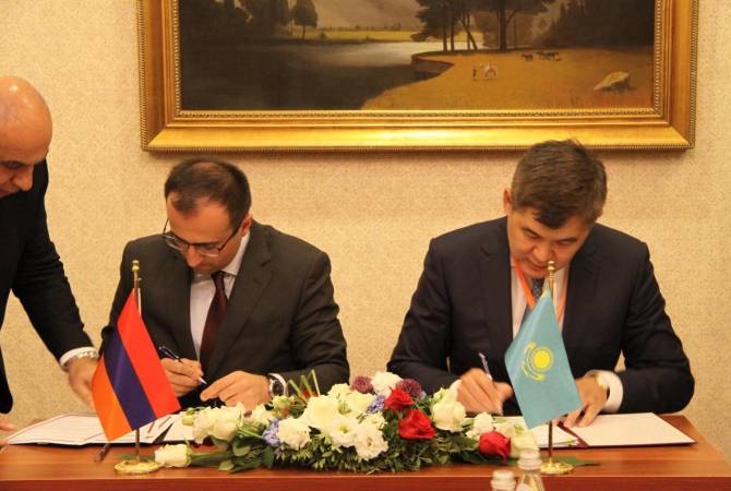 L&rsquo;Arménie et le Kazakhstan ont signé un accord de coopération dans le domaine de la santé