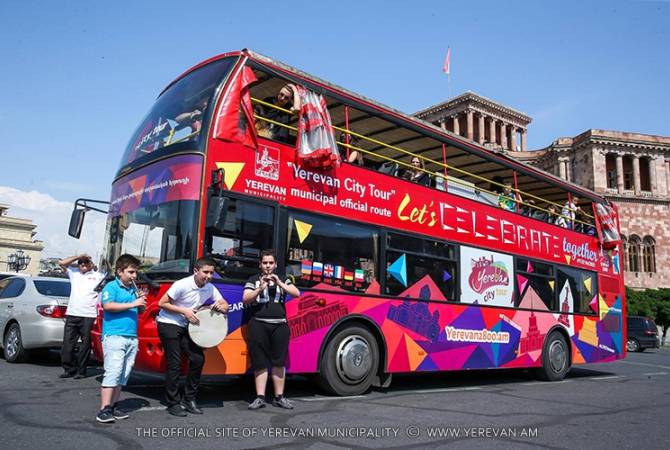 Succès pour « Yerevan City Tour » qui recueillit 6 500 personnes dont 3 500 touristes entre mars et octobre 2018