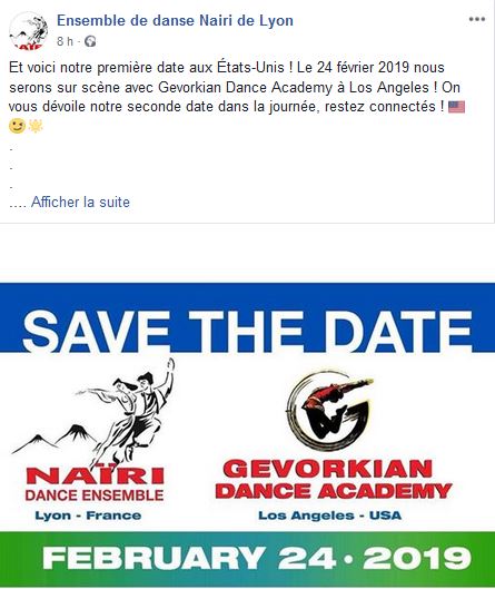 Et voici notre première date aux États-Unis !
