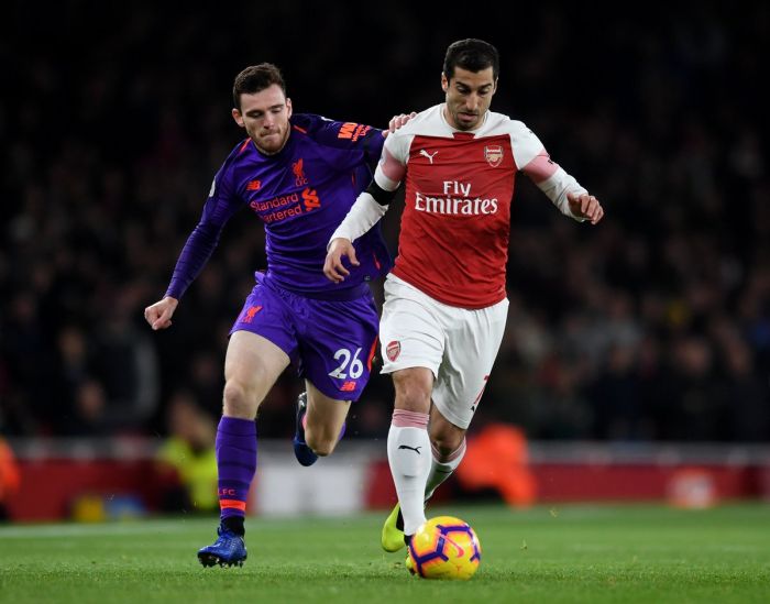 L’Arménien Henrikh Mkhitaryan était titulaire du match Arsenal-Liverpool (1-1) de la 11e journée de Premier League