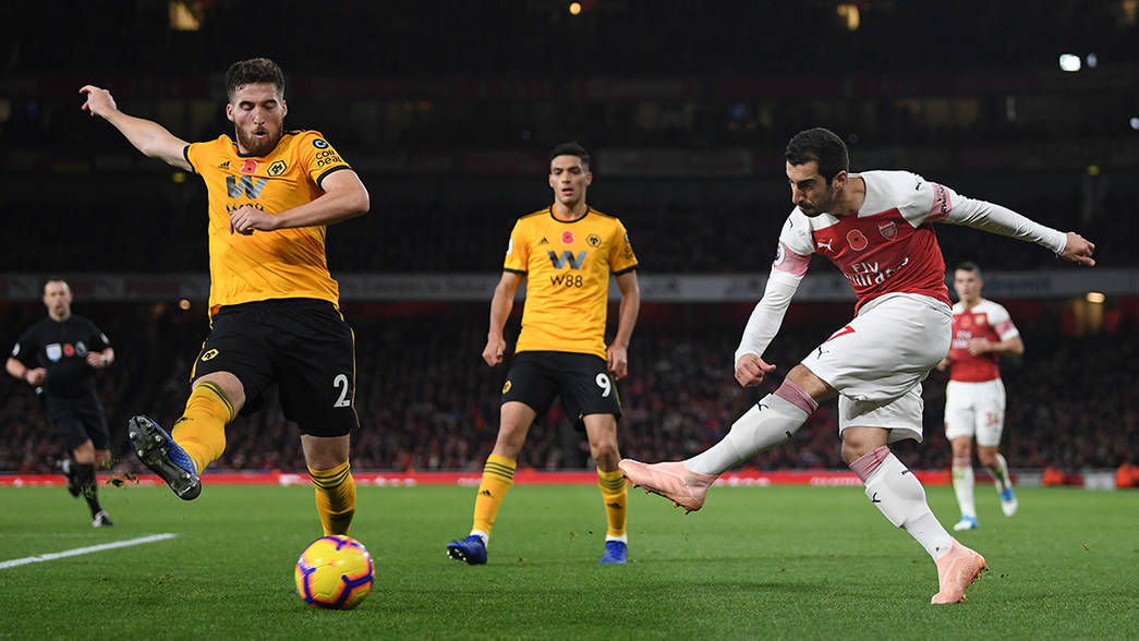 Henrikh Mkhitaryan désigné meilleur joueur d’Arsenal lors d’Arsenal-Wolverhampton (1-1)