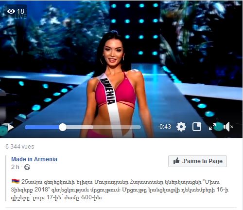 Eliza Mouradian va représenter l&rsquo;Arménie au concours de Miss Univers
