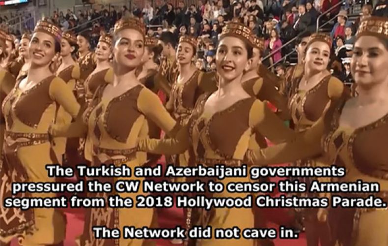 La Turquie et l’Azerbaïdjan ont tenté en vain d’interdire à la chaîne américaine CW Network la diffusion du défilé de Noël où les Arméniens défilaient avec des drapeaux de l’Arménie et de l’Artsakh