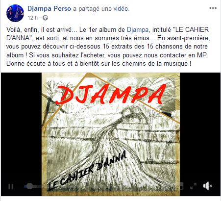 Voilà, enfin, il est arrivé… Le 1er album de Djampa,