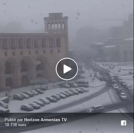 Première neige en Arménie