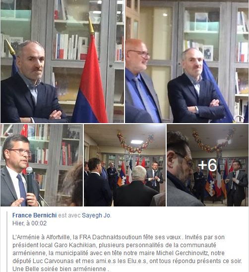 L’Arménie à Alfortville, la FRA Dachnaktsoutioun présente ses vœux