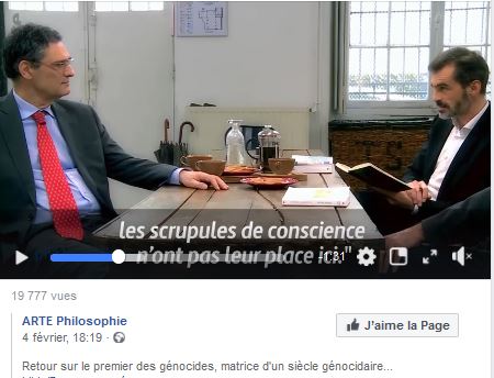 Arte philosophie – Retour sur le premier des génocides, matrice d&rsquo;un siècle génocidaire…