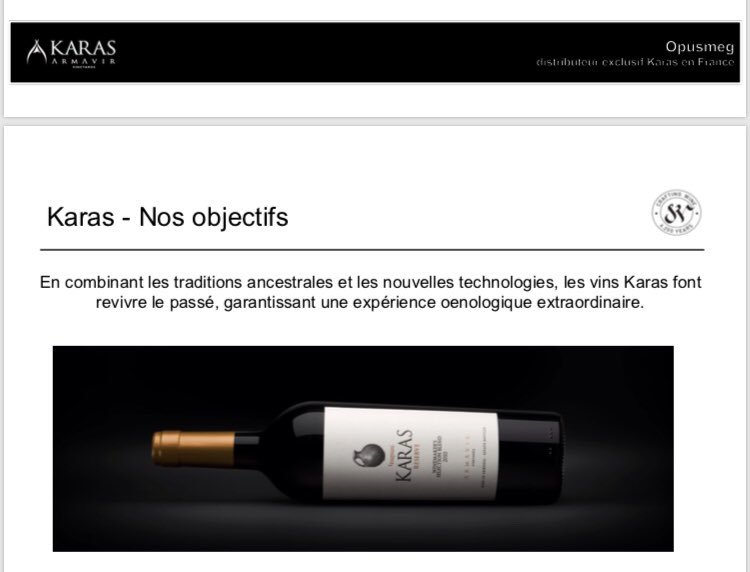 Exposition du vin Karas et des produits Petrossian