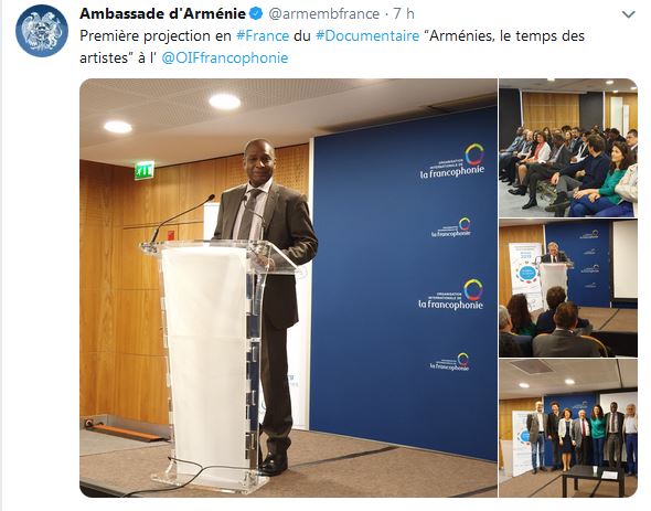 Première projection en France du Documentaire Arménies, le temps des artistes