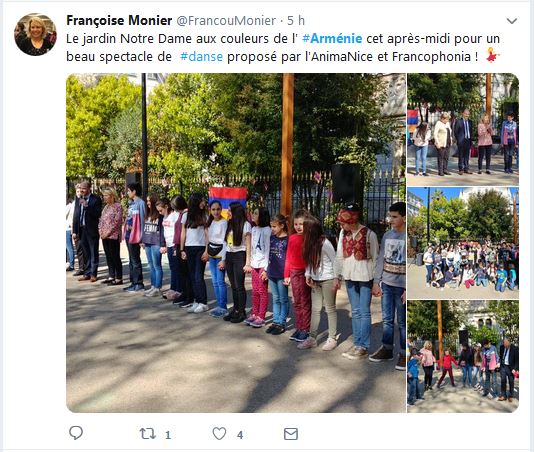 Le jardin Notre Dame aux couleurs de l&rsquo; Arménie