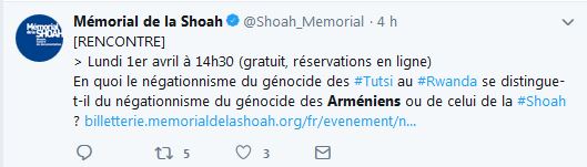 En quoi le négationnisme du génocide des Tutsi au Rwanda se distingue-t-il du négationnisme du génocide des Arméniens ou de celui de la Shoah ?