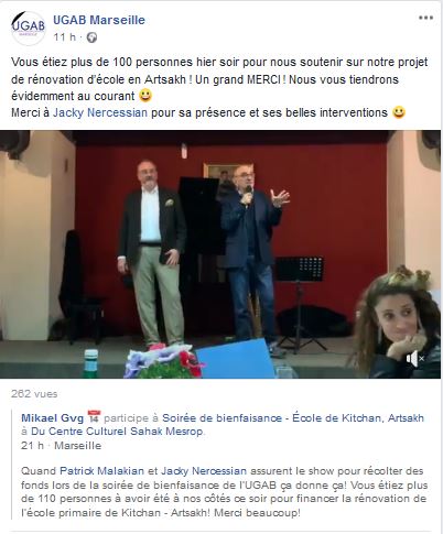 Vous étiez plus de 100 personnes hier soir pour nous soutenir sur notre projet de rénovation d’école en Artsakh !