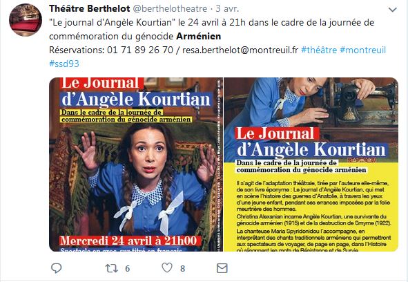 Le journal d&rsquo;Angèle Kourtian