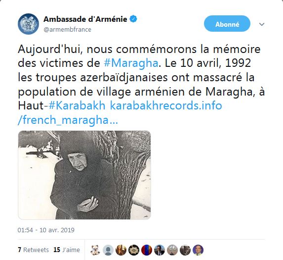 Aujourd&rsquo;hui, nous commémorons la mémoire des victimes de Maragha