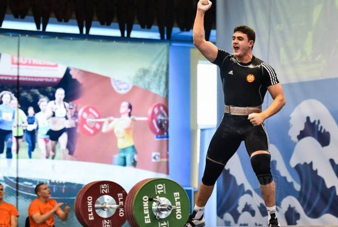 Samuel Gasparyan (102 kg) vice-champion d’Europe d’haltérophilie sous les couleurs de l’Arménie