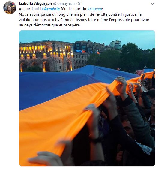 Aujourd&rsquo;hui l&rsquo;Arménie fête le Jour du citoyen!